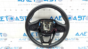 Руль голый BMW X5 G05 19-26 кожа черная с подогревом, под лепестки, Sport, царапины, расклеился, потерт