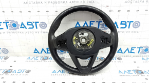 Руль голый BMW X5 G05 19-26 кожа черная с подогревом, под лепестки, Sport, царапины, расклеился, потерт