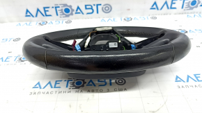 Руль голый BMW X5 G05 19-26 кожа черная с подогревом, под лепестки, Sport, царапины, расклеился, потерт
