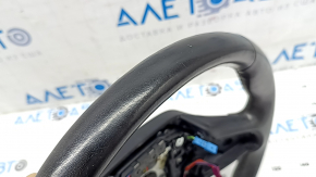 Руль голый BMW X5 G05 19-26 кожа черная с подогревом, под лепестки, Sport, царапины, расклеился, потерт