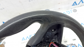 Руль голый BMW X5 G05 19-26 кожа черная с подогревом, под лепестки, Sport, царапины, расклеился, потерт