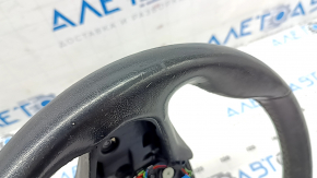 Руль голый BMW X5 G05 19-26 кожа черная с подогревом, под лепестки, Sport, царапины, расклеился, потерт