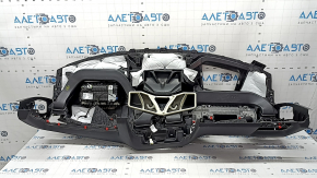 Торпедо передняя панель с AIRBAG BMW X5 G05 19-23 черная, под проекцию, тычка