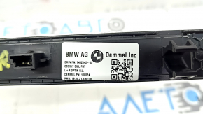 Вставка накладки порога передняя правая BMW X5 G05 19-23 хром BMW, с подсветкой, царапины