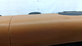 Спинка заднего ряда 2 ряд левая BMW X5 G05 19-22 под 2 ряда, кожа коричневая COGNAC, с подогревом, с ремнем, вмятины, царапины