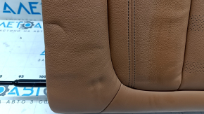 Спинка заднего ряда 2 ряд левая BMW X5 G05 19-22 под 2 ряда, кожа коричневая COGNAC, с подогревом, с ремнем, вмятины, царапины