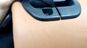 Спинка заднего ряда 2 ряд левая BMW X5 G05 19-22 под 2 ряда, кожа коричневая COGNAC, с подогревом, с ремнем, вмятины, царапины
