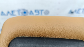 Спинка заднего ряда 2 ряд левая BMW X5 G05 19-22 под 2 ряда, кожа коричневая COGNAC, с подогревом, с ремнем, вмятины, царапины
