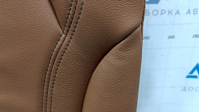 Спинка заднего ряда 2 ряд левая BMW X5 G05 19-22 под 2 ряда, кожа коричневая COGNAC, с подогревом, с ремнем, вмятины, царапины