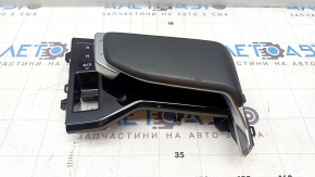 Шифтер КПП с ручкой Audi E-Tron 19-23 кожа черная, царапины на коже