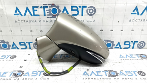 Зеркало боковое левое в сборе Lexus ES300h ES350 13-15 14 пинов, BSM, поворотник, золотое