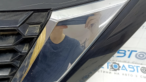 Решетка радиатора grill со значком Nissan Murano z52 19-24 рест, надломаны крепления, песок