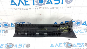 Ornamente prag interior spate dreapta Nissan Murano z52 17-24 negru, 3 dungi, zgârieturi