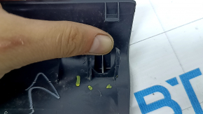 Ornamente prag interior spate dreapta Nissan Murano z52 17-24 negru, 3 dungi, zgârieturi
