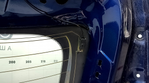 Дверь багажника голая со стеклом Nissan Murano z52 20-24 тонировка, синий RAY, вмятина, царапины на стекле