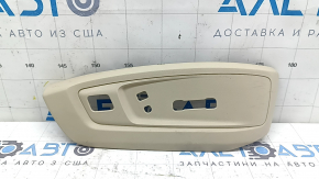 Накладка боковая пассажирского сидения правая верхняя Lexus ES300h ES350 13-18 бежевая, под управление, потерта