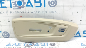 Накладка боковая водительского сидения левая верхняя Lexus ES300h ES350 13-18 бежевая, под управление, потерта