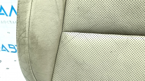 Обшивка подушки пассажирского сиденья Lexus ES300h ES350 13-18 кожа бежевая, под подогрев и вентиляцию, потрескана кожа