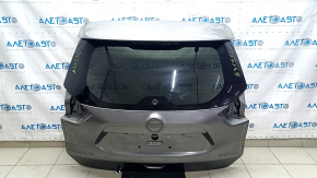 Дверь багажника голая со стеклом Nissan Rogue 14-20 тонировка, графит KAD, обрезана проводка, выгорела