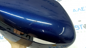Capac oglindă laterală dreapta Nissan Murano z52 15-24 albastru, zgârieturi, piesă ruptă, suport rupt, uzat, denivelare