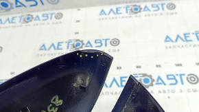 Capac oglindă laterală dreapta Nissan Murano z52 15-24 albastru, zgârieturi, piesă ruptă, suport rupt, uzat, denivelare
