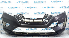 Бампер передний голый Nissan Rogue 17-20 графит, треснут