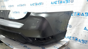 Бампер задний голый Nissan Rogue 17-20 графит, царапины