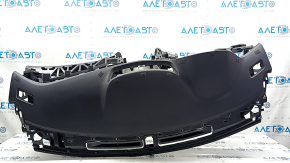Торпедо передняя панель с AIRBAG Nissan Rogue 14-20 черная, ржавый пиропатрон