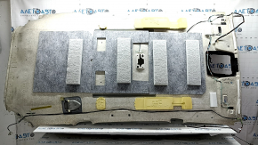 Обшивка потолка Toyota Prius V 12-16 серая, без люка, заломы, под химчистку, заломы, царапины