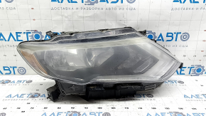 Фара передняя правая Nissan Rogue 17-20 галоген, под полировку, обрезана фишка