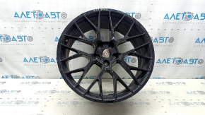 Комплект дисков R20 x 9J R20 x 10J Porsche Macan 15-18 черные, с колпачками, не оригинал, бордюрка