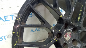 Комплект дисков R20 x 9J R20 x 10J Porsche Macan 15-18 черные, с колпачками, не оригинал, бордюрка