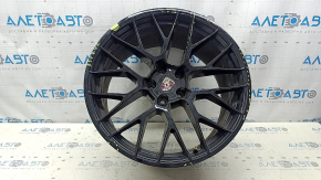 Комплект дисков R20 x 9J R20 x 10J Porsche Macan 15-18 черные, с колпачками, не оригинал, бордюрка