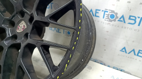 Комплект дисков R20 x 9J R20 x 10J Porsche Macan 15-18 черные, с колпачками, не оригинал, бордюрка