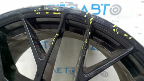 Комплект дисков R20 x 9J R20 x 10J Porsche Macan 15-18 черные, с колпачками, не оригинал, бордюрка