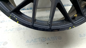 Комплект дисков R20 x 9J R20 x 10J Porsche Macan 15-18 черные, с колпачками, не оригинал, бордюрка