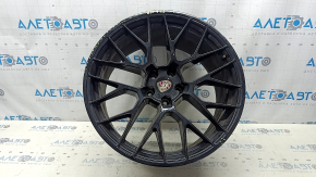 Комплект дисков R20 x 9J R20 x 10J Porsche Macan 15-18 черные, с колпачками, не оригинал, бордюрка