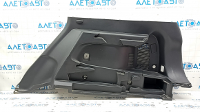 Ornamente laterale dreapta Nissan Rogue 17-20 negru sub 2 rânduri, zgârieturi cu strat protector