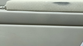 Обшивка двери карточка задняя правая Toyota Prius V 12-14 бежевая с бежевой вставкой ткань, подлокотник беж ткань, с ручкой, царапины, под химчистку, трещина в креплении
