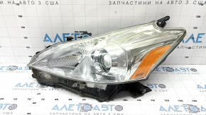 Far față stânga Toyota Prius V 12-14 gol, pre-odihnă, halogen, șlefuit, pentru lustruit
