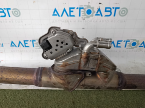 Выпускная трасса с бочкой Ford Escape MK4 20-22 hybrid FWD, с актуатором, обогревателем и катализатором, ржавая