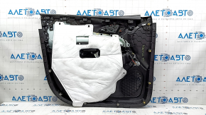 Ornamente ușă față dreapta Chevrolet Equinox 18-24 negru, cotiera piele gri, gri zgârieturi