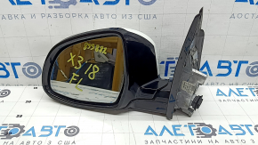 Зеркало боковое левое в сборе BMW X3 G01 18-22 5 пинов, поворотник, автозатемнение, белый, скол