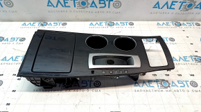 Накладка центральной консоли с подстаканниками Nissan Altima 13-15 тип 1, с прикуривателем, царапины