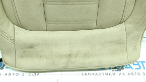 Tapițerie spătar scaun șofer BMW X3 G01 18-21, piele bej, încălzită, necesită curățare, lovituri, zgârieturi
