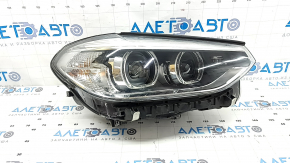 Far dreapta față complet BMW X3 G01 18-21 halogen+LED, cu suport, gri, nisip