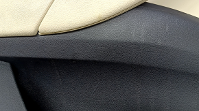 Ornamente ușă față stânga BMW X3 G01 18-21 piele bej, inserție piele bej, cusături gri, inserție lemn plop, cu mâner, cu nasturi, curățare chimică, rezistentă la zgârieturi