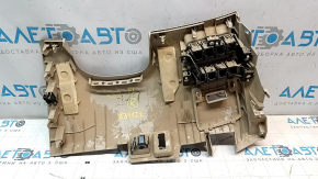 Накладка колени водителя Nissan Pathfinder 13-20 бежевая, с крышкой, царапина