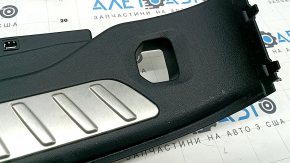Накладка проема багажника BMW X3 G01 18-24 черная, хром вставки, с заглушками, царапины