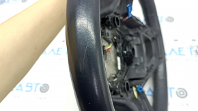 Руль голый BMW X3 G01 18-24 кожа, черный, без подогрева, под лепестки, потерт, царапины